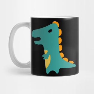 Dinosaurs vector in cartoon style. Colour  cute baby Mug